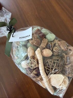 SONOMA Natural Decorative Potpourri Bag in Sage and Neutral Tones